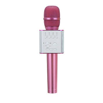 Мікрофон для караоке Q9 (Rose Gold) | Караоке-мікрофон з блютузом