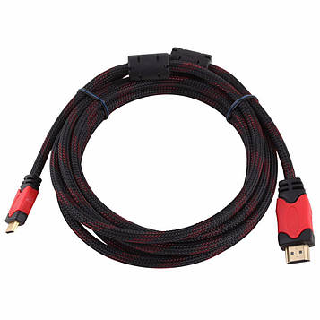 Кабель HDMI 5м (Black Red)