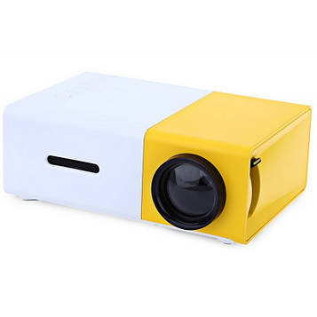 Проектор Led Projector YG300 (White Yellow) | Портативний міні проектор