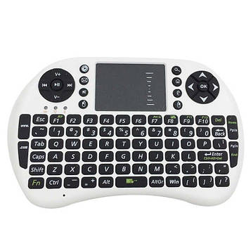 Безпровідна міні клавіатура пульт для ТВ "Mini Keyboard UKB 500" (White, англійська версія) | Аэромышь для ТБ