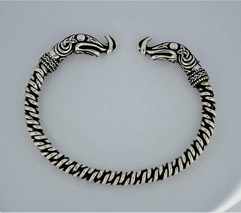 Браслет Рагнара Лодброка, серіал Вікінги, Скандинави, Срібло 925 проба, фото 1