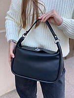 Жіноча стильна шкіряна сумка з ланцюжком на і через плече Polina & Eiterou, фото 3