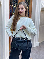 Жіноча стильна шкіряна сумка з ланцюжком на і через плече Polina & Eiterou, фото 4