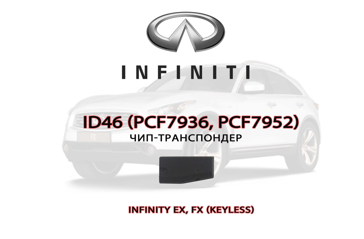 ID46 (PCF7936, PCF7952) підготовка чипа для прописування Infinity EX FX keyless (на базі XT27A)