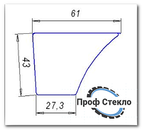 Стекло экскаватор-погрузчик Case 580 (K / LE / SLE / SUPER LE) / 580LXT - 590 (K / LE / SLE / SU- Дверь Нижняя