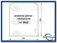 Стекло экскаватор Komatsu PC75R-2 PC95R-2 PC110R PW95R - верхняя передняя часть