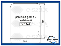 Стекло экскаватор Komatsu PC75R-2 PC95R-2 PC110R PW95R - передний верхний