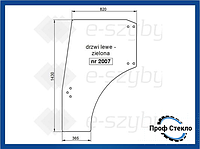 Стекло Deutz-Fahr Agroplus S, Agrocompact F, Lamborghini RS, RV, Agile, Same левая дверь колеса 24-28