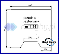 Стекло Deutz-Fahr AgroKid 25 25HST 35 40 45 stary typ переднее