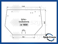 Стекло Deutz-Fahr Agroplus 60 67 70 77 80 85 87 95 100 заднее