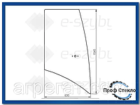 Стекло CAT 422E 428E 432E 434E 442E 444E- Левая сторона 2059609