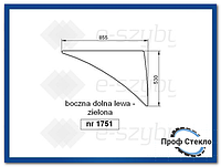 Стекло экскаватор-погрузчик CAT 422F 428F 432F 434F 442F 444F- Боковой, нижний левый 2059622