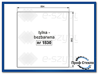 Стекло экскаватор-погрузчик CAT 424D 428D 432D 438D 442D-назад наверх