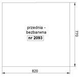 Скло міні екскаватор CAT 301.5-304.5 seria 1 i 2 301.6C 301.8C 302.5C-передній