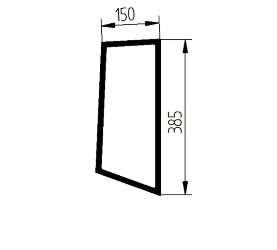 Скло ліве переднє нижнє навантажувача CAT 906H 907H 908H, 910K 914K