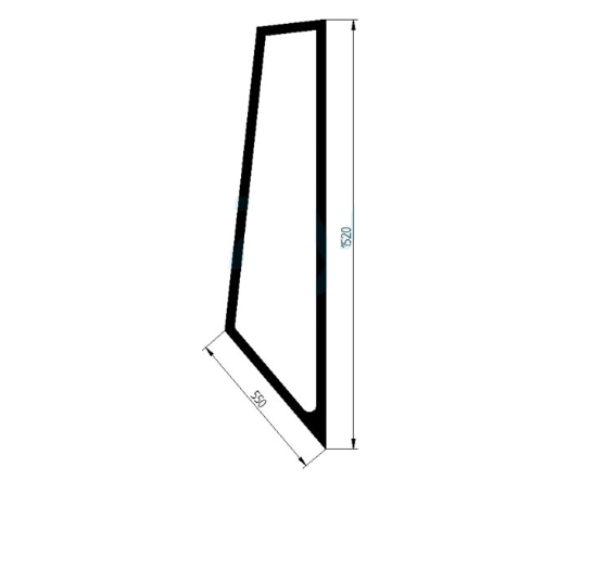 Скло ліве переднє навантажувача CAT 950G2 950H, 962G2, 962H, 966H