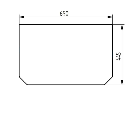 Скло переднє спіднє міні екскаватора CAT 308C 308D 314C 314D 321C 328D