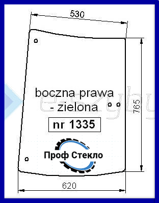 Скло Fendt Favorit serie 900, Vario serie 300 900TMS бічне праве