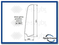 Стекло мини экскаватор Hitachi ZX22U-2 ZX27U-2 ZX30U-2 ZX40U-2 ZX50U-2 - верхняя передняя дверь