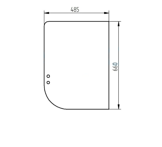 Скло праве бічне заднє міні екскаватора CAT 303CR, 304CR, 305CR