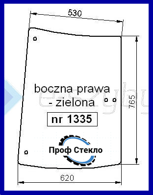 Скло Fendt Favorit serie 700 800 900 Vario бічне праве