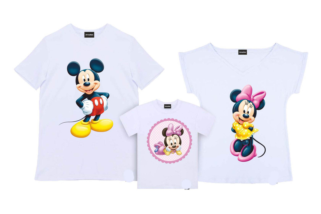 Футболки Фемілі Лук Family Look для всієї родини "Мауси" Push IT, фото 1