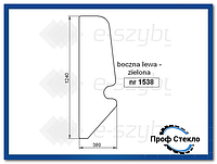 Погрузчик телескопический JCB стекло 527,58 (с 2010 года) - с левой стороны 332 / F8506 (1538)