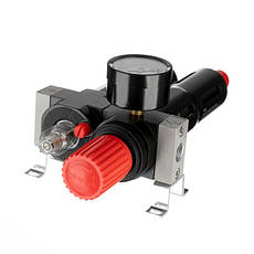 Блок підготовки повітря 1/4", 5мкм, 850 л/хв, метал INTERTOOL PT-1435, фото 6