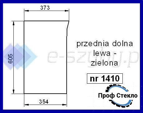Скло Fiat F100 F110 F115 F120 F130 F140 переднє спіднє ліве