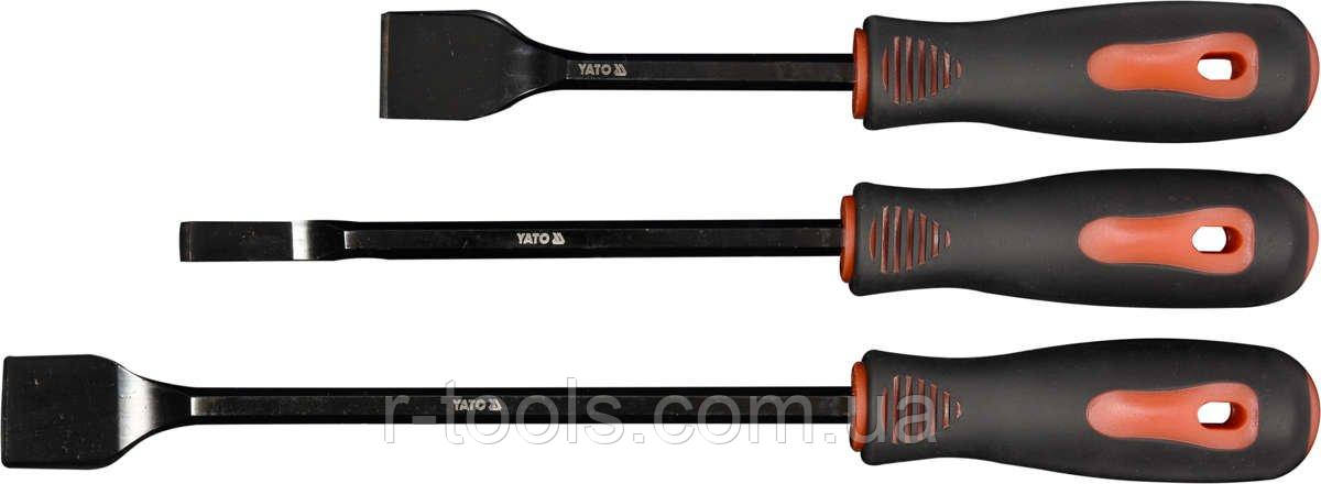 Набір сталевих шкребків 25 X 220 мм 10 X 270 мм 25 X 310 мм 3 шт Yato YT-08474