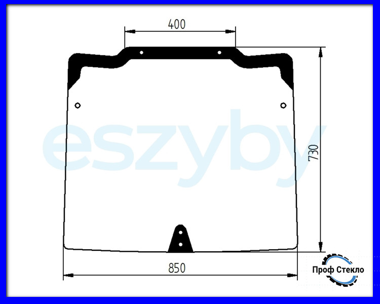Скло для тракторів New Holland TNNA TNVA TNN TNV переднє 47127547