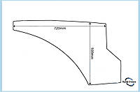 Стекло нижнее окно двери Fermec 750/760/860/865/965/960 Terex TX860 / TX960MF 760 / 860CASE 595 Super LE