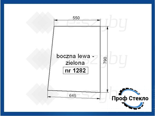 Скло Fiat L 60 65 75 85 95 бокове ліве