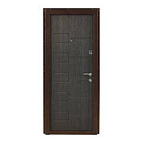Вхідні металеві двері Міністерство дверей ПЗ-21 венге структурні 860*2050 права, фото 2