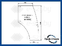 Стекло Landini Globus 50 55 60 65 70 75 80 правая дверь