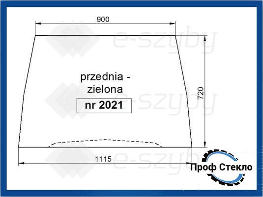 Скло Landini Legend 105 115 130 145 165 переднє