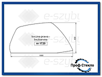 Стекло Manitou - MHT 10120L 10160 7140 860L, MLT 629.120LS 633.120T 633TLS 634.120LSU 634T - правая сторона