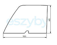 Стекло Manitou - MHT 10120L 10160 7140 860L, MLT 629.120LS 633.120T 633TLS 634.120LSU 634T - верхняя дверь