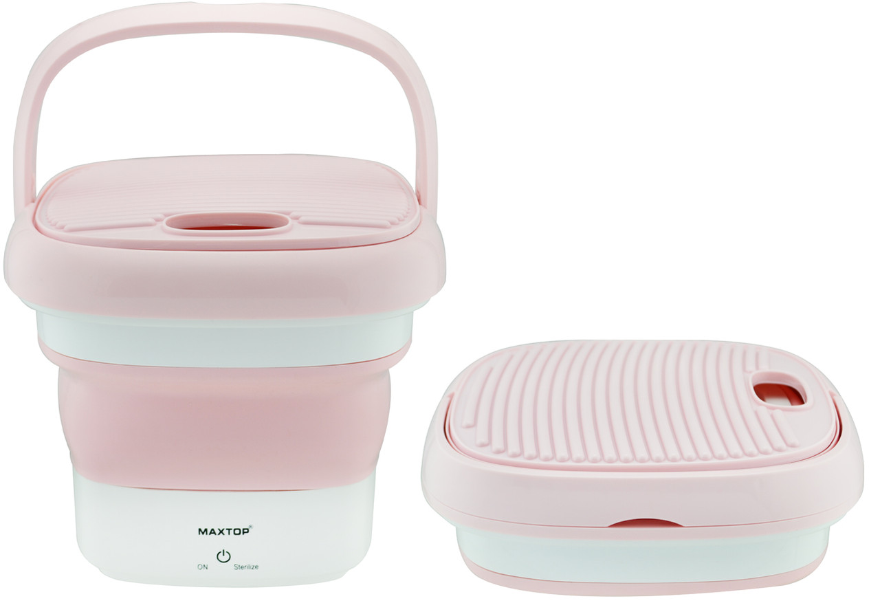 Складна міні пральна машина Maxtop Pink (7399)