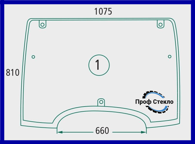 Скло LINDNER Geotrac 63 73 83 93 103 104 114 124 переднє