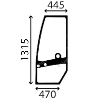 Скло навантажувача Atlas AR55, 65, 95 — ліві двері