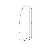 Скло дверцят міні екскаватора Neuson 1404