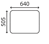 Стекло заднее мини экскаватора Imer 25 NX, 35 NX, 30 VX, 30NX