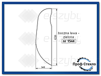 Стекло экскаватор JCB , JS220LR, JS220N, JS220S, JS220XD, JS240LC, JS260LC, JS260XD, JSJS330LC-левая сторона