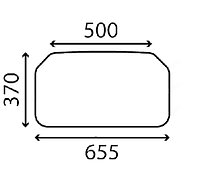 Стекло заднее мини-погрузчика Bobcat 751, 753, 763, 773, 863, 873, 883, 963, S100, S130