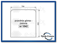 Стекло экскаватор JCB JS130LC, JS130W, JS145W, JS160W, JS175W, JS180LC,JS200W-передняя верхняя