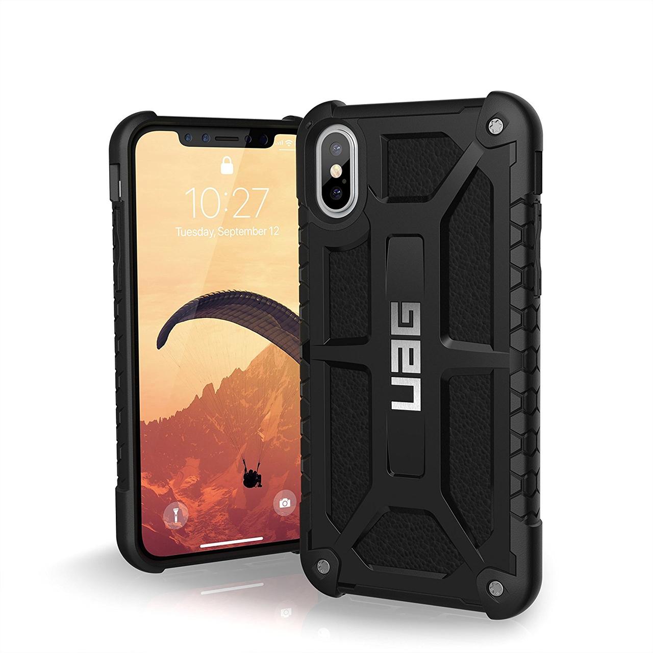 Чехол Urban Armor Gear для iPhone XS / X Monarch Series, Black (IPHX-M-BLK)