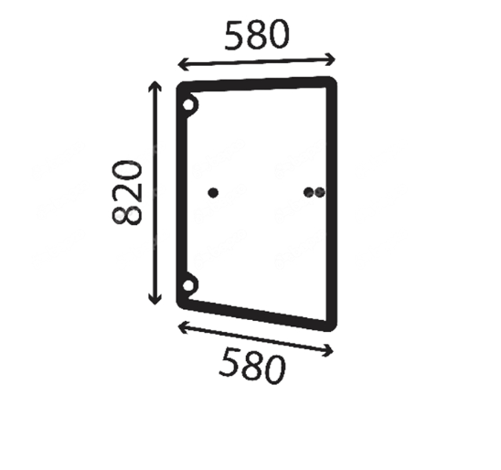 Скло бічне праве Bomag BW161AD-4, BW202AD-4, BW203AD-4
