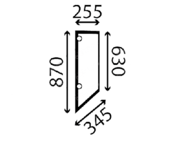 Скло задня ліва сторона Bomag BW 211 D-4
