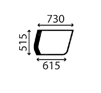 Стекло нижняя правая сторона екскаватора Case 588, 688, 788, 888, 988, 1188, 1288, 1488